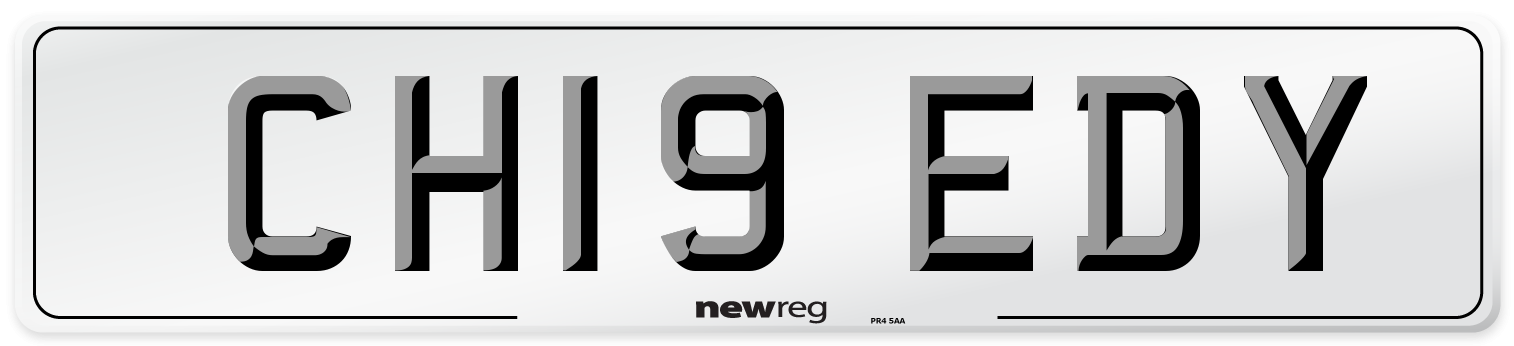 CH19 EDY Number Plate from New Reg